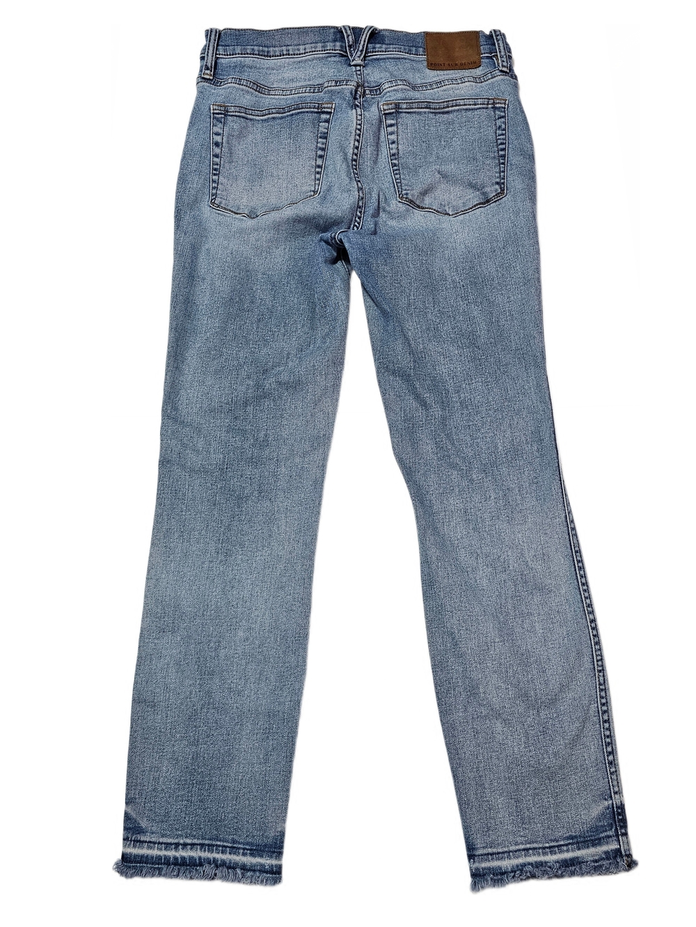 J.Crew Point Sur 10" Hightower High-Rise Straight Distressed Raw Hem Jeans - Picture 4 of 12